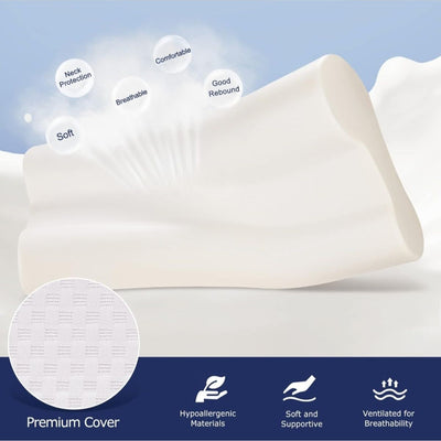 Ortopedik Yastıq Boyun Dəstəkli, Bəyaz