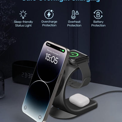 3-Ü 1-də naqilsiz şarj