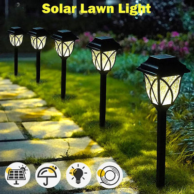 1/2/4/6/8 adet Led güneş ışıkları bahçe dekorasyonu için dış mekan su geçirmez LED peyzaj ışığı zemin güneş enerjisi Yard çim lambası yol ışıkları