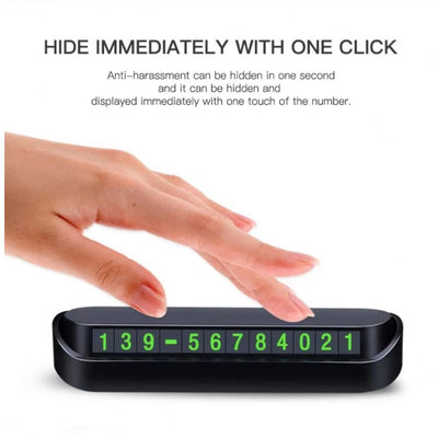 Araba Eklentileri Ge'ici Park Telefon Numarası Plakası G'uzel Siyah Kapaklı