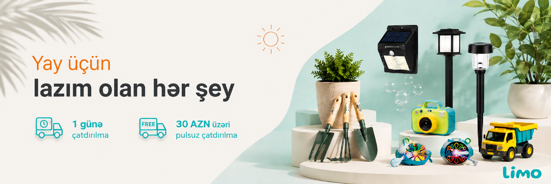 Yay üçün lazım olan hər şey. Bir günə çatdırılma və 30 AZN üzəri pulsuz çatdırılma.