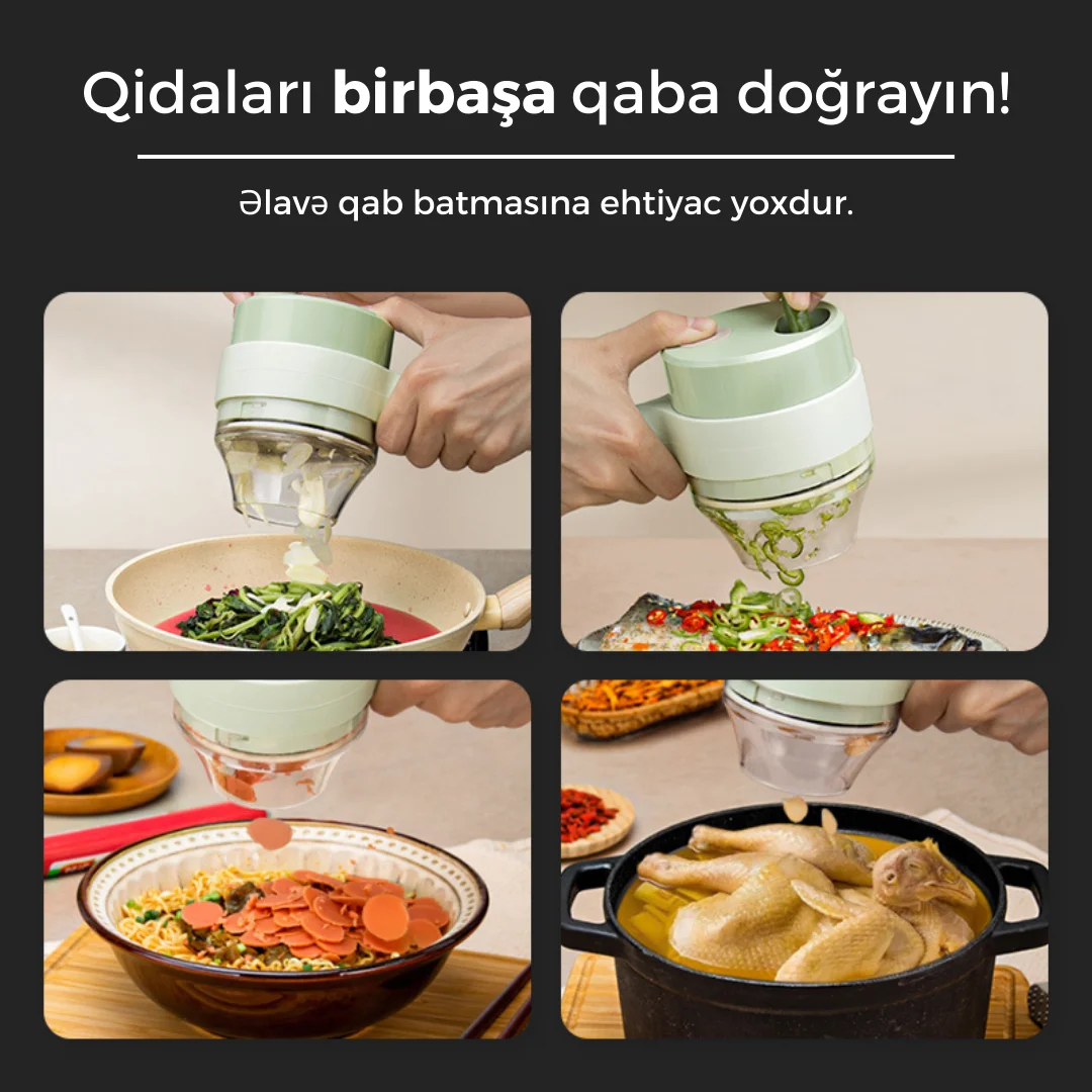 Elektrikli tərəvəz doğrayıcı