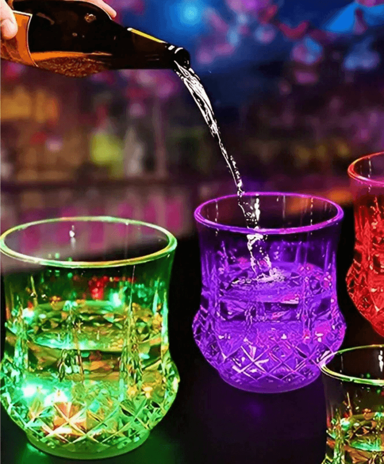 LED işıqlı içki stəkanı