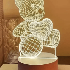 3D LED AYI GECƏ LAMPASI
