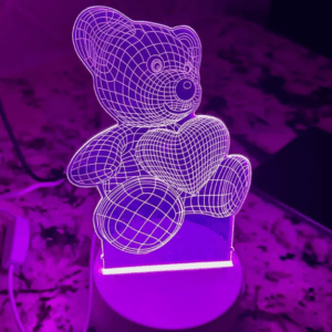 3D LED AYI GECƏ LAMPASI