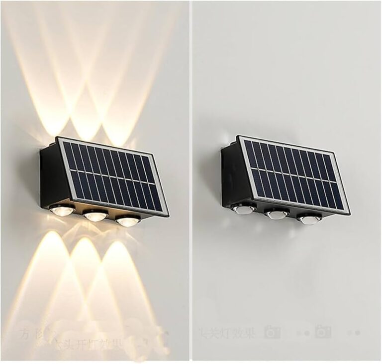 Günəş enerjili dekorativ LED divar işığı