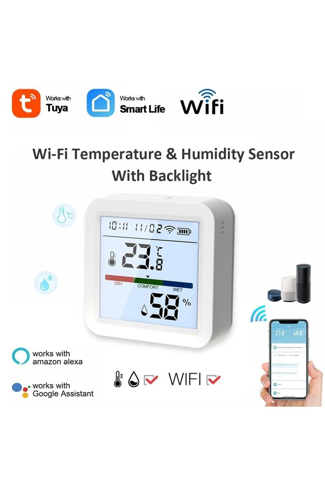 Termohiqrometr Wi-Fi