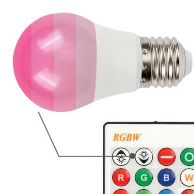 Rgbw LED lampa 12 Vt