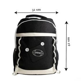 Məktəbli bel çantası S73, polyester, qara, 30×45 sm – Çantalar və Ofis və Məktəb üçün