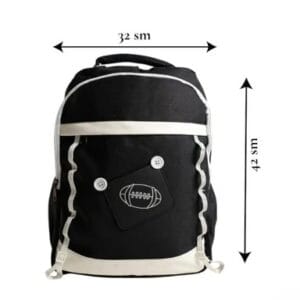 Məktəbli bel çantası S73, polyester, qara, 30×45 sm – Çantalar və Ofis və Məktəb üçün