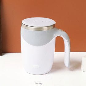 Avtomatik qarışdırıcılı fincan, 380 ml, ağ/boz – Qab-qacaq və Ev və Mətbəx üçün