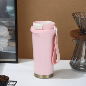 Termo fincan, paslanmayan polad, çəhrayı, 500 ml – Qab-qacaq, Su qabları və termoslar və Ev və Mətbəx üçün