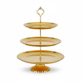 Etajer, metal, qızılı, 40 sm – Qab-qacaq və Ev və Mətbəx üçün