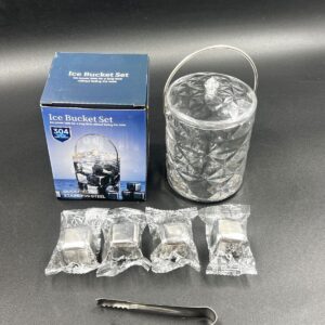 Metal buz kubu 4 ədəd, qablı