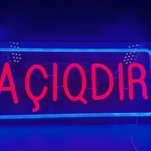 LED “Açıqdır” reklam lövhəsi
