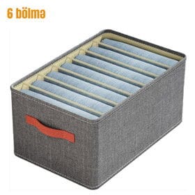 Orqanayzer paltar saxlama üçün, 6 bölməli, 40×27×20 sm – Geyim organizerləri və Saxlama və Təşkilat üçün