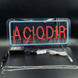 LED “Açıqdır” reklam lövhəsi