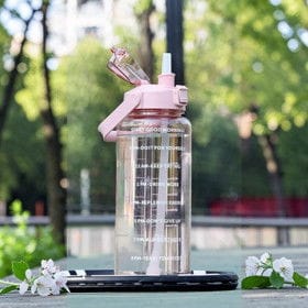 Su qabı, tutacaqlı, 2000 ml, Çəhrayı – Su qabları və termoslar və Ev və Mətbəx üçün