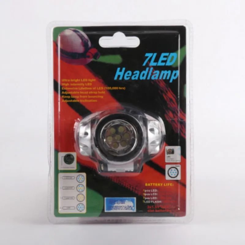 7 LED baş fənəri