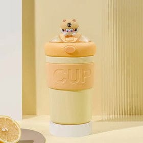 Su qabı  şüşə, 400 ml, sarı – Su qabları və termoslar və Ev və Mətbəx üçün