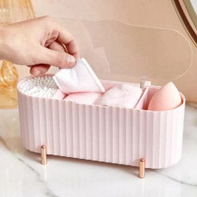 Kosmetik vasitələr üçün orqanayzer ZV2184, çəhrayı, .5×87.5×91 mm – Zinət əşyaları qutuları və Saxlama və Təşkilat üçün