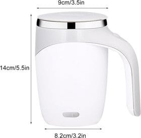 Avtomatik qarışdırıcılı fincan, 380 ml, ağ/boz – Qab-qacaq və Ev və Mətbəx üçün