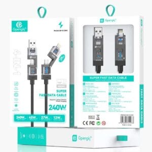 Gp-s123pc 4-ü 1-də 1,2 m kabel, 240 və 45 və 27 və 12 Vt