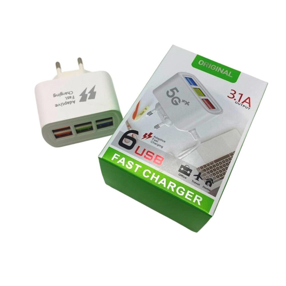 6 USB çıxışlı adapter
