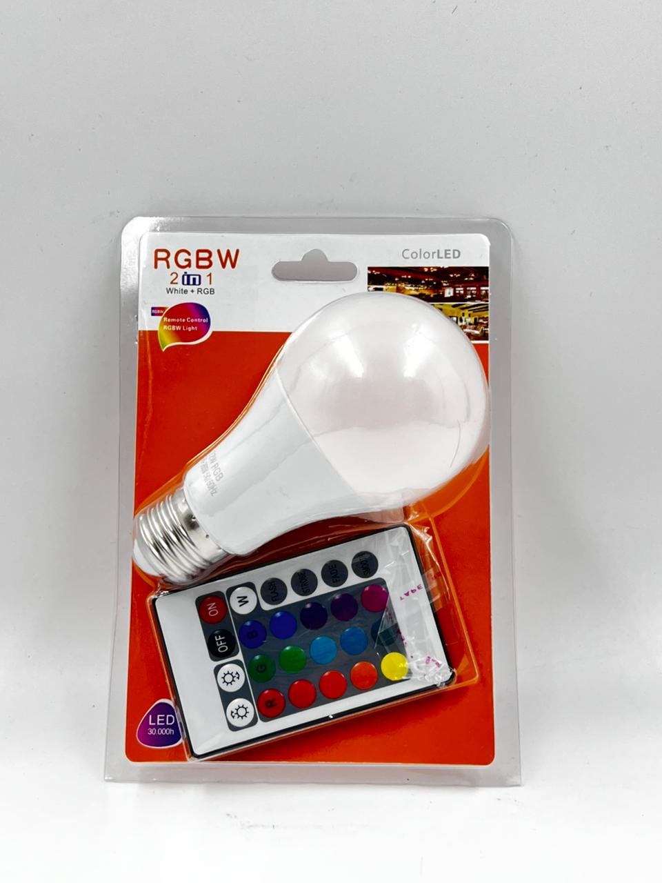 Rgbw LED lampa 12 Vt