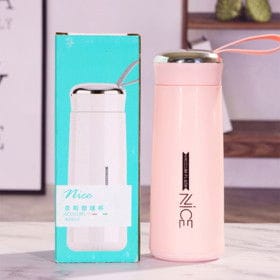 İdman su qabı Nice, plastik/şüşə, çəhrayı, 450 ml – İdman və fitnes, Su qabları və termoslar və Ev və Mətbəx üçün