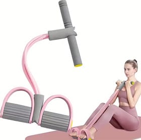 Espander 4-Tube yoqa, streçinq və pres məşqi üçün – İdman və fitnes və Sağlamlıq və Gözəllik üçün