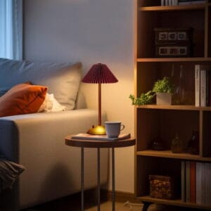 Masaüstü lampa, qızılı/tünd qırmızı, 20 Vt – Ev və dekorativ işıqlandırma, LED lampalar və Ofis və masaüstü məhsullar üçün