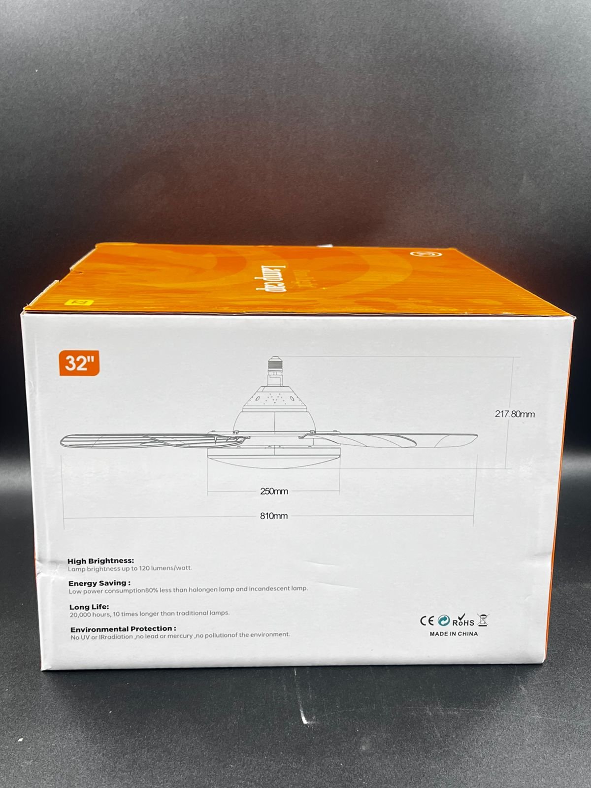 810×218×31 mm işıqlı 5 pərli asma sərinkeş