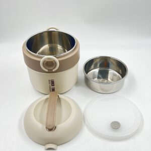 Yemək qabı 2 mərtəbə 1300 ml dairəvi
