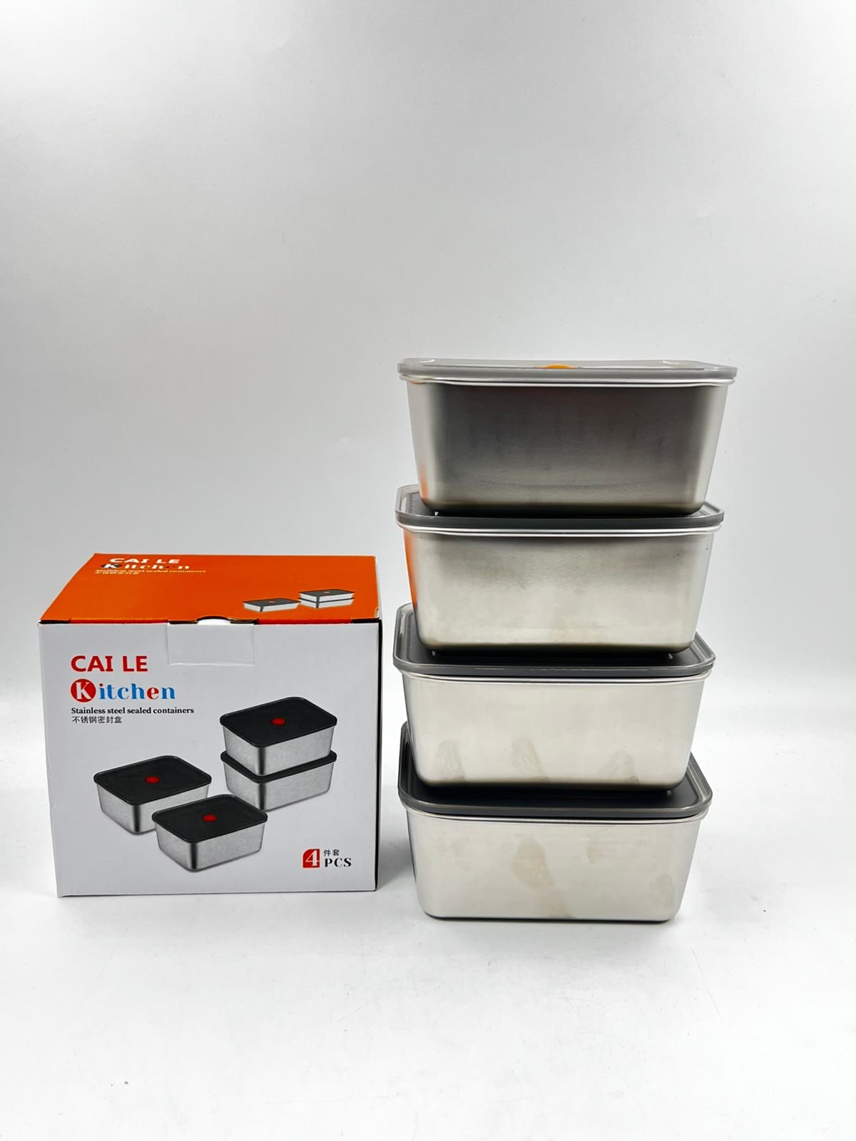 Yemək saxlama qabı calie 4-lü dəst 13x10x5.5