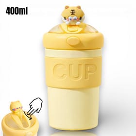 Su qabı  şüşə, 400 ml, sarı – Su qabları və termoslar və Ev və Mətbəx üçün
