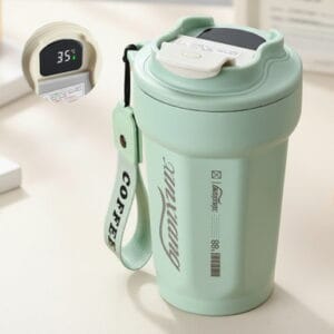 Termo fincan, paslanmayan polad, yaşıl, 450 ml – Qab-qacaq, Su qabları və termoslar və Ev və Mətbəx üçün